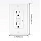 thumbnail image 2 of GFCI Outlet 15 Amp, Self-Test GFI Electrical Outlet, Tamper GFCI Receptacle with Wall Plate, 2 of 5
