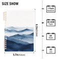 thumbnail image 2 of FORMRS 1-Subject Spiral Notebook 8" x 5" College Ruled 60 Refillable Sheet A5 Hard Cover, 2 Pack, Watercolor Mountains, 2 of 7