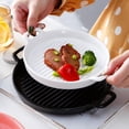 thumbnail image 4 of MasteelfCA Ceramic Plate Ceramic Baking Food Plate Food Holder Restaurant Salad Plate, 4 of 7