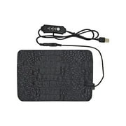 Reptile Heating Pad With Thermostat 3 Temperature Settings USB Powered 8.5W 1M Cord Waterproof PU Leather Heating Mat for Lizards Snakes Turtles Amphibians Small Pets