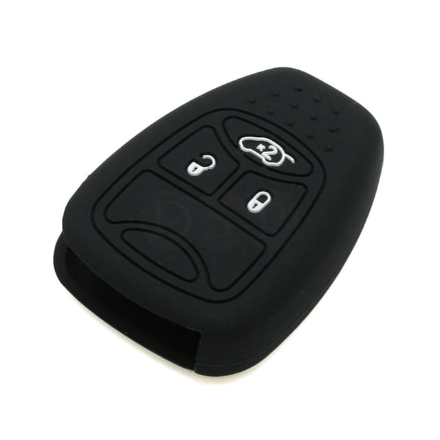 SEGADEN Étui de Protection en Silicone Compatible avec CHRYSLER DODGE JEEP Télécommande Fob CV4751 Noir