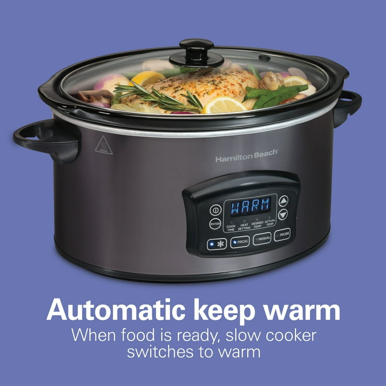 Crock-Pot 6 Quart Slow Cooker with Auto Warm Setting and