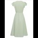 thumbnail image 3 of Vestido con Cuello en V y Mangas Abullonadas Verde M, 3 of 10