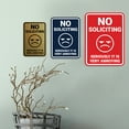 thumbnail image 5 of Portrait Round No Soliciting Seriously it is Very Annoying Sign (Dark Brown) - Small, 5 of 7
