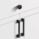 thumbnail image 1 of Accesorios de hardware de aleación de zinc para gabinetes de cocina, manija negra americana para cajones, manijas para puertas de armarios y cajones, 1 of 2