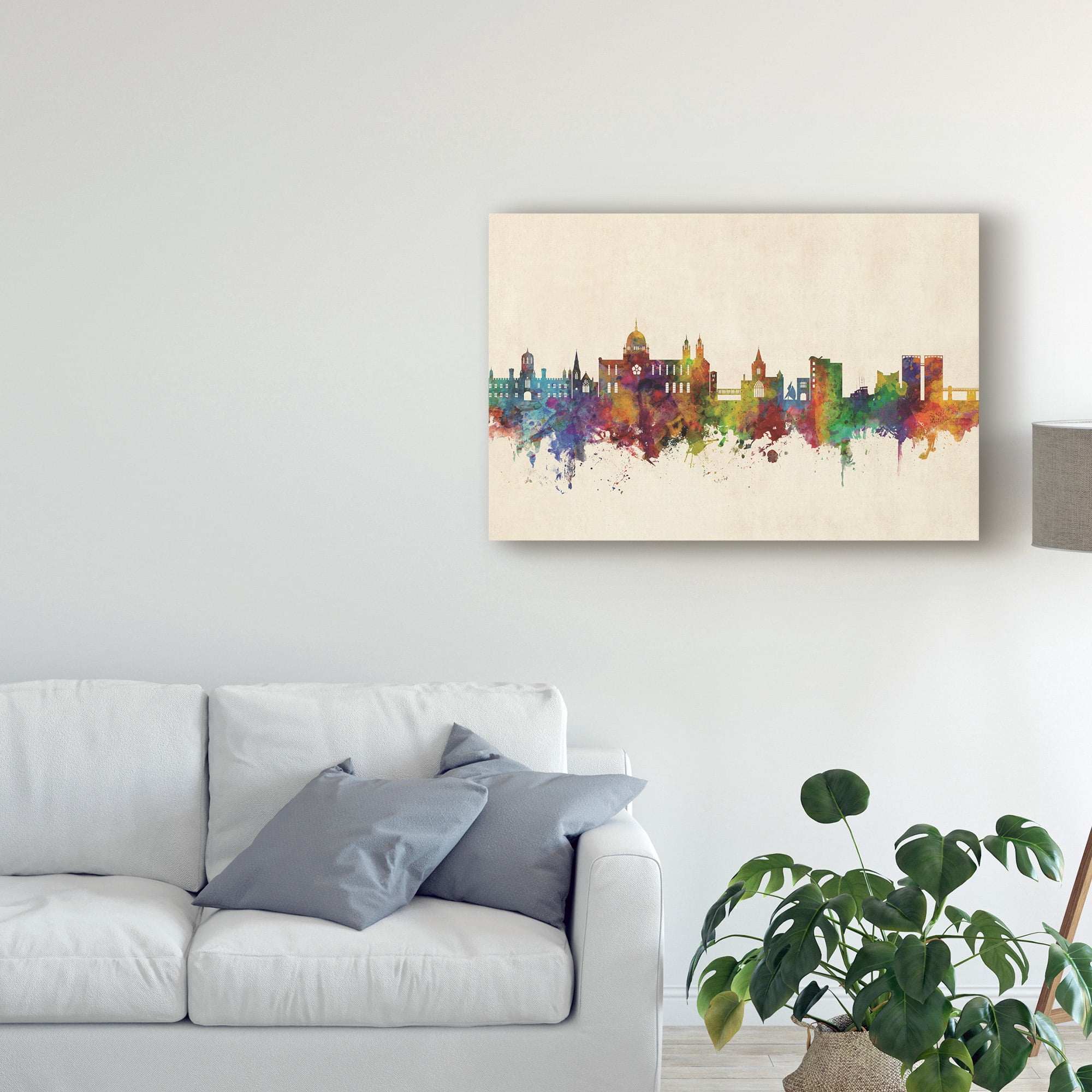 Trademark Fine Art 'Galway Ireland Skyline' Canvas Art by Michael Tompsett