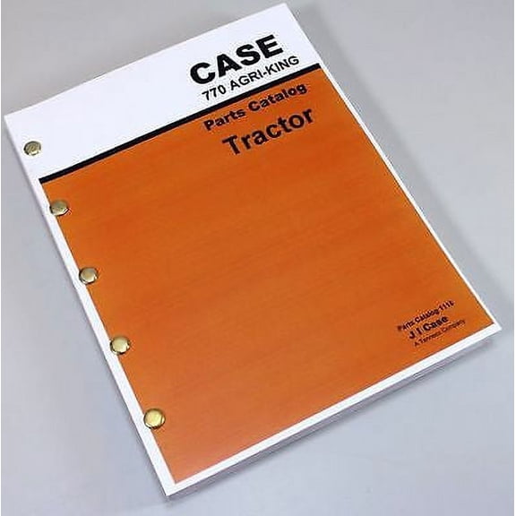 New Case 770 Agri-King Tractor Parts Manual Catalog Exploded Views Numbers
