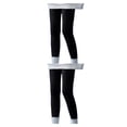 thumbnail image 3 of Minnieouse Mallas de longitud completa para mujer, forro de felpa de algodón grueso cálido para niñas, pantalones deportivos de entrenamiento Type2 NO2, 3 of 6