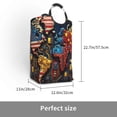 thumbnail image 3 of KLL World Map Of Digital Circuits Laundry Hamper,Large Canvas Fabric Lightweight Storage Basket Toy Organizer Dirty Clothes Collapsible Waterproof, 3 of 6