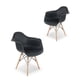 thumbnail image 1 of Sillas para Comedor Mirel Vessel Minimalista Set 2 Piezas Negro, 1 of 2