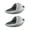 Grey, variant on tasrioml 1 Pair Breathable Leg Slimming Shoes Soft Wear EVA Anti-slip Conch Shape Body-shaping Slippers for Home