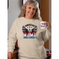 thumbnail image 2 of American Mama Oldschool Sweatshirt Women -Image by Shutterstock, Female Small, 2 of 4