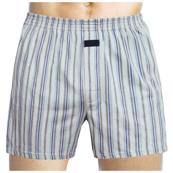 TSADFHJI Men's Underwear Briefs Men Cotton Slacks Large Size Underwear Cotton Boxer Shorts Home Pajama Casual Shorts L White