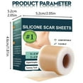 thumbnail image 3 of Silicone Wrinkle Tape, Surgical Wrinkle Removal Sheet for Keloids, C-Section & Abdominal Wrinkle Treatment - Medical Grade Silicone Wrinkle Patches for Wrinkle Reduction - Reusable & Breathable, 3 of 7