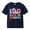 Navy, variant on YunPes Kids Girls Boys T Shirts Fun Colorful Letter Print Short Sleeve Round Neck Tops 100th Day of School Summer Clothes