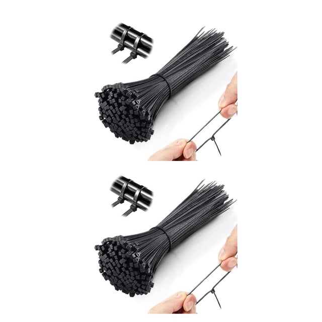 kurtrusly 100x Stable And Non-deformable Wire Ties For Wide Application Ties Self Locking Nylon Nylon Cable Wraping Plastic 2Set