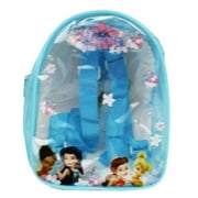 Disney Fairies Light Blue Transparent Mini Backpack Makeup/Accessory Bag (7in)