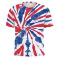 thumbnail image 3 of DPTALR T-Shirt à Manches Courtes pour Hommes, Col Rond, Impression Numérique 3D Drapeau, Pull D\'entraînement Physique, 3 of 3