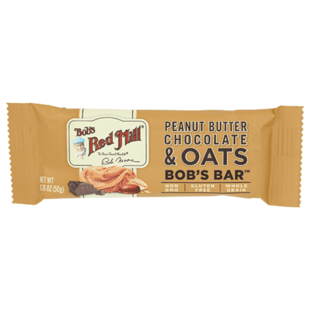 Bob's Red Mill Peanut Butter, Chocolate & Oats Better Bar 1.76 oz - Pack of 3