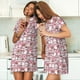 thumbnail image 4 of Easygdp Kawaii Pig Camisón de manga corta para mujer, informal, estampado, 4 of 6