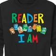 thumbnail image 3 of Dr. Seuss - Reader I Am  - Toddler And Youth Crewneck Fleece Sweatshirt, 3 of 6