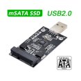 thumbnail image 2 of YISITIAN 50mm Mini SATA mSATA SSD to USB 2.0 Hard Disk Drive Enclosure Adapter CJ919-25376, 2 of 9