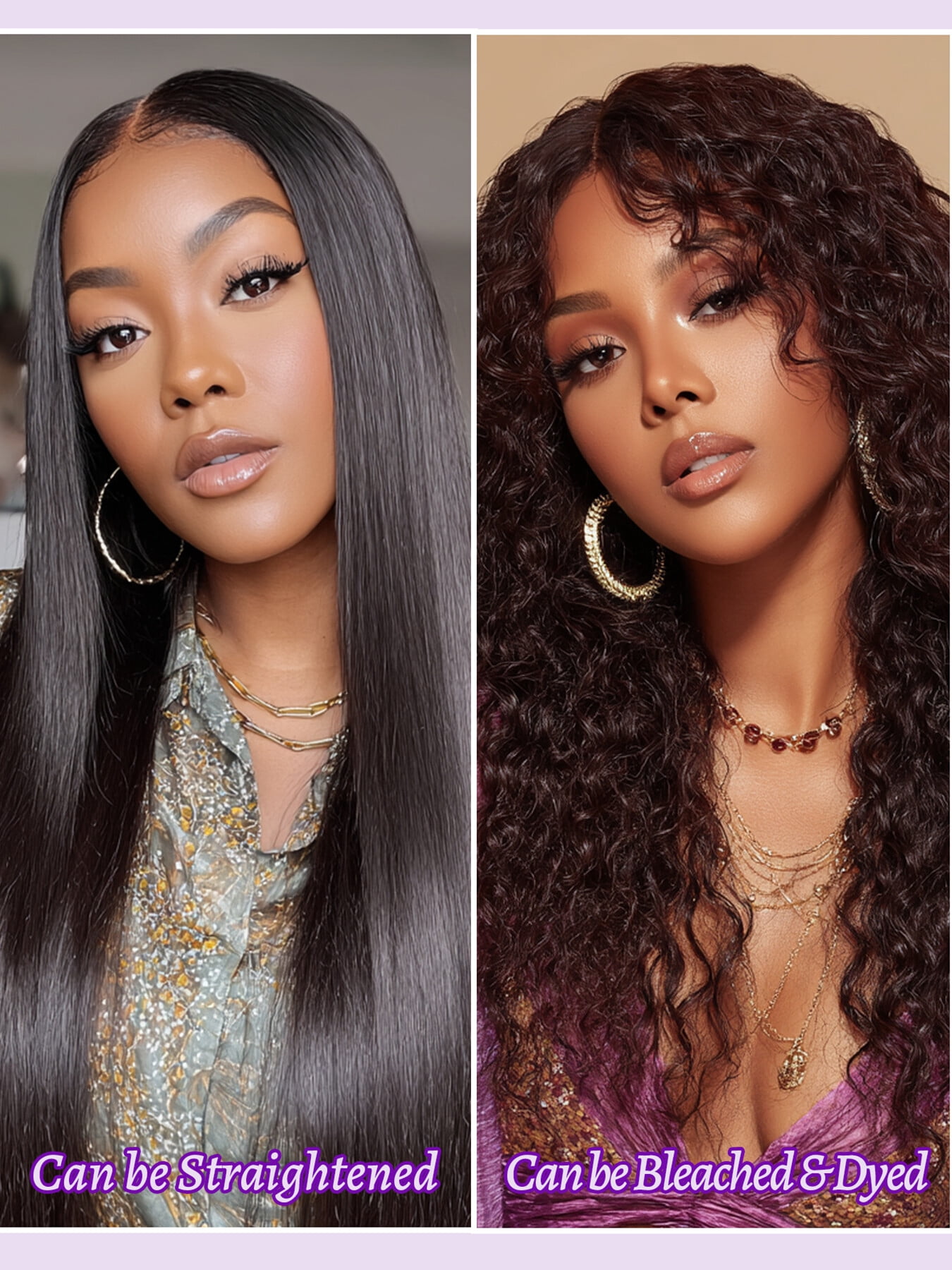 ChicRosa N-BC Deep Curly Human Hair Bundles Natural Black 100% Human Hair Weave Extensions