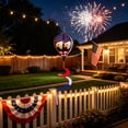 thumbnail image 4 of HCBY Montgolfière à Air Chaud Patriotique, Spinner à Vent, Thème de la 250e Fête de l'Indépendance avec Motif d'Étoiles et de Rayures Rouges, Blanches et Bleues, Tissu Durable Résistant aux Intempéries pour Déco de Porche, 4 of 6