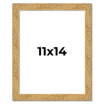 11x14 Frame Beige Real Wood Picture Frame Width 1.25 inches | Interior Frame Depth 0.5 inches |