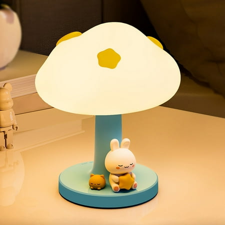 

Luckky Toddler Night Light Lamp Dimmable LED Bedside Lamp with Star & Clouds Children Stress Relief Toys Portable Rechargeable Cute Gifts for Children Bedroom