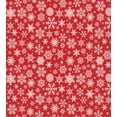 thumbnail image 3 of Red Twin Size Duvet Cover Set, Various Different Snowflakes with Rich Details Festive Christmas Season in Wintertime, Decorative 2 Piece Bedding Set with 1 Pillow Sham, Red White, by Ambesonne, 3 of 3