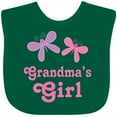 thumbnail image 3 of Inktastic Grandma's Girl Grandchild Butterfly Girls Baby Bib, 3 of 4