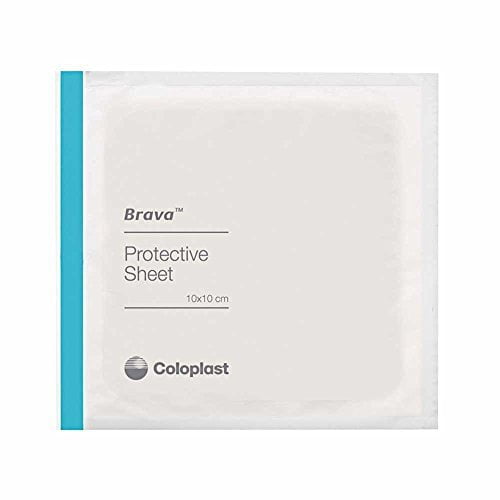 Brava Stoma Skin Protective Sheet, Skin Barrier, 4 x 4 Inch 32105 (Box of 10) by SenSura
