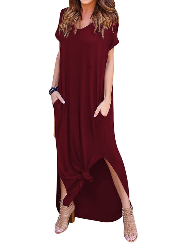 side split long dress