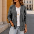 thumbnail image 4 of Domzest Womens V Neck Denim Jacket Classic Button Front Breathable Jean Jacket Lightweight Stretch Casual Outerwear Gray S, 4 of 5
