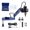600w, variant on US Stock M16 Electric Tapping Machine with Flexible Arm, 375RPM ANSI Collets for Metalworking in Workshops and Industrial Factories
