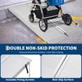 thumbnail image 3 of Portable Folding Aluminum Wheelchair Ramp with Gloves, Non-Slip, ADA Compliant Mobility Aid for Home Steps, Doorways, Curbs, Stairs, Vehicles, Threshold Ramp for Scooters, 3 of 17