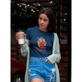 thumbnail image 2 of Rose And Fire Burn Out Shaped T-Shirt Women -Image by Shutterstock, Female 3X-Large, 2 of 4