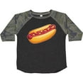 thumbnail image 3 of Inktastic Hot Dog Illustration with Mustard Onions and Ketchup Boys or Girls Toddler T-Shirt, 3 of 5