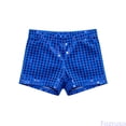 thumbnail image 2 of Fozruso Sparkling Dotty Stage Shorts For Girls And Boys – Glimmering Sequin Dance Shorts For Performances And Events for Kids School Daily(Blue), 2 of 5