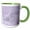 Green/White, variant on 3drose, Polar Bears in the Snowflakes, Lavender, 15oz Mug