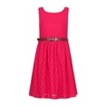 thumbnail image 1 of Richie House Girls' Sweet Lace Sleeveless Dress with Belt RH2588, 1 of 7