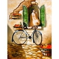 thumbnail image 3 of West, Ronald 12x14 Black Modern Framed Museum Art Print Titled - Mellow Days, 3 of 5