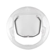 thumbnail image 1 of LEEYNEER 1Set Sliding Dog Door in White Plastic for Indoor Use by Cat Owners, 1 of 8