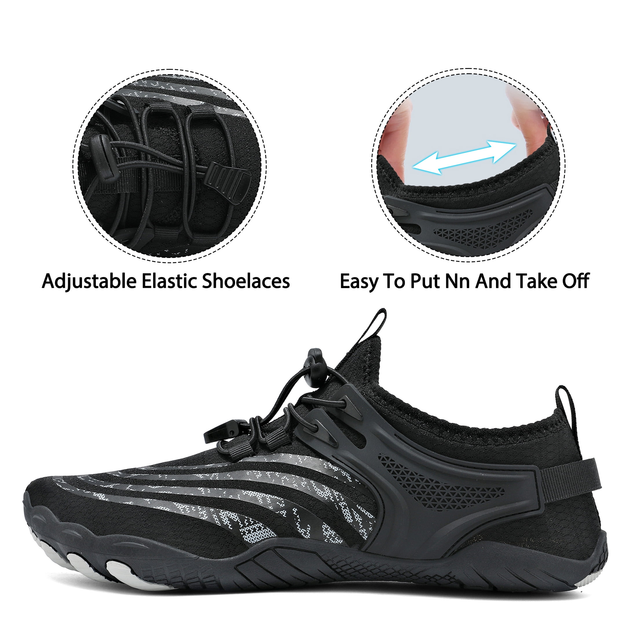 Water Shoes for Women Men Wide Toe Box Quick Dry Barefoot Sport Shoes Lightweight Non Slip Hiking Shoes for Swimming Beach Walking Surfing Yoga