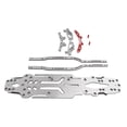 thumbnail image 1 of Kit de actualización de fibra de carbono y aluminio para coche de deriva RC MST FXX 2.0S 1/10, kit de chasis de suspensión de alta precisión, color plateado, 1 of 14