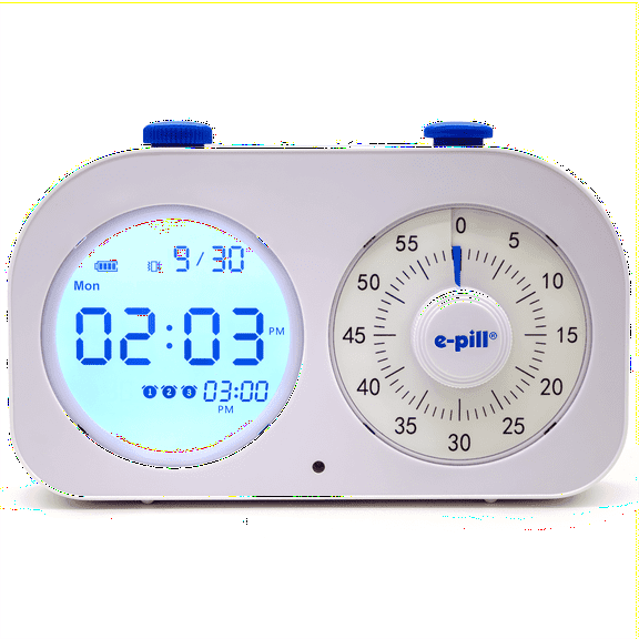 e-Pill Task-E-Lert Digital 2-in-1 Pomodoro Timer, 3 Alarms, Visual Timer