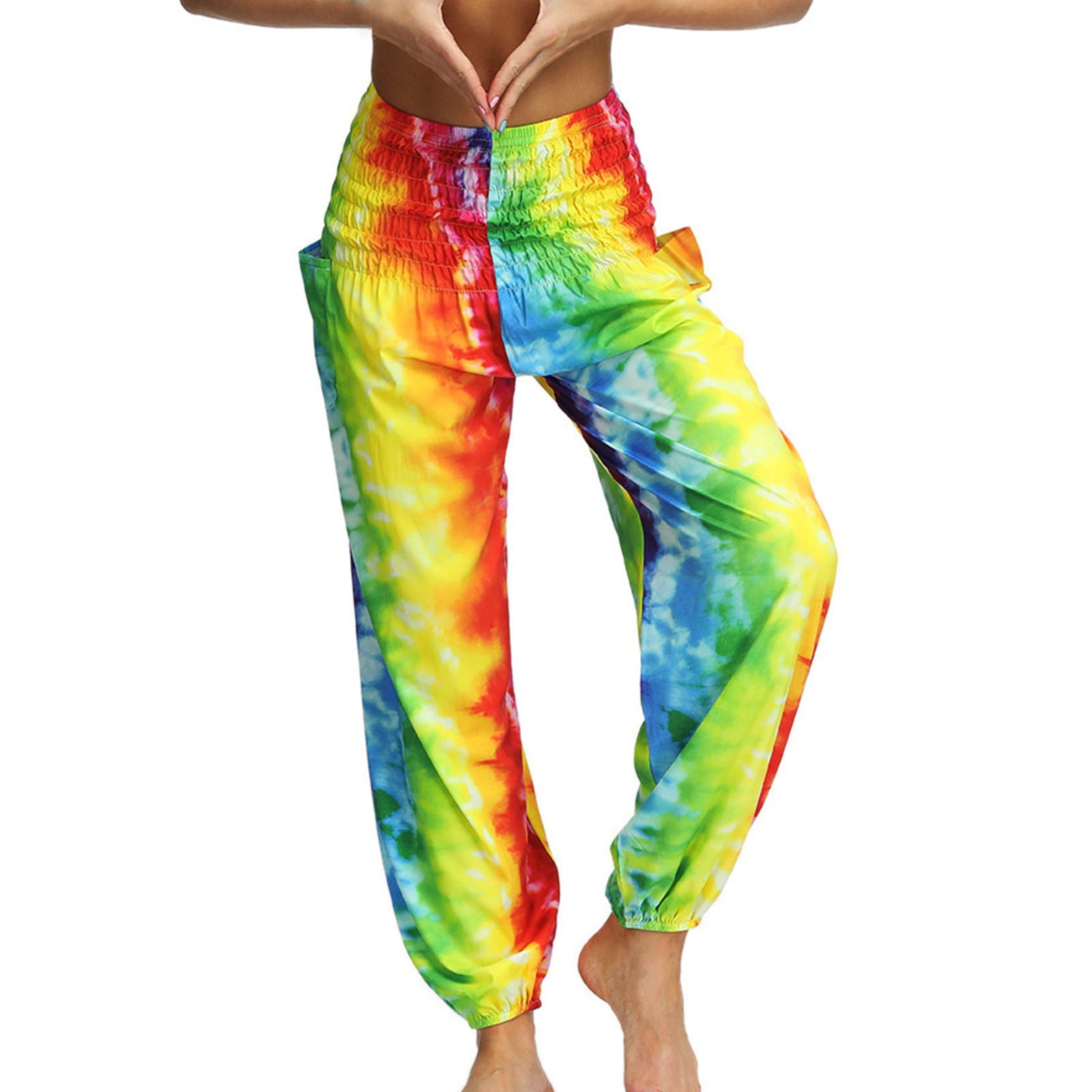 Compression Women Women's Hippie Bohemian Palazzo Yoga Scrunched Bottom