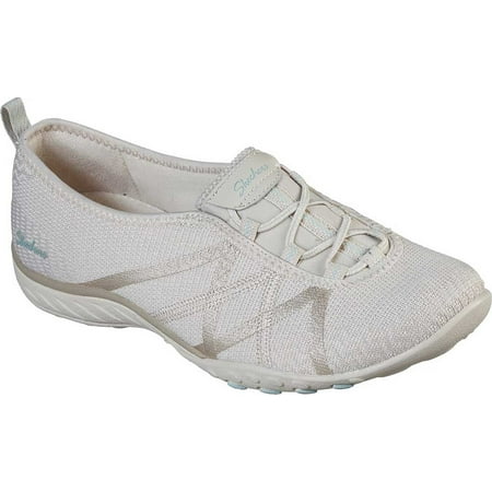 Women's Skechers Relaxed Fit Breathe-Easy A-Look Slip On Natural 6 M