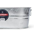 thumbnail image 4 of Behrens (#0-OV) Hot Dipped Galvanized Steel Oval Planter/Tub, 5.5 gal. - Silver, 4 of 5